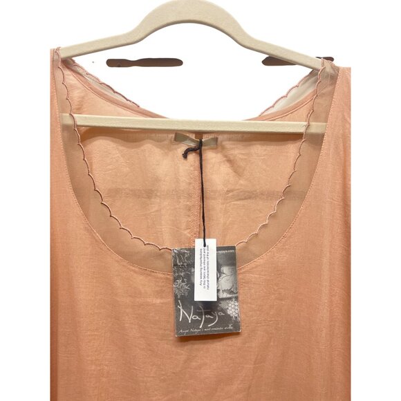 Nataya NWT Pink Crepe Scoop Neck Shift Dress - Picture 4 of 8